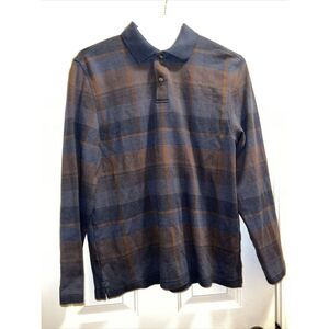 Arrow Men's Casual Plaid Flannel Long‎ Sleeve Shirt Brown Sz Large M